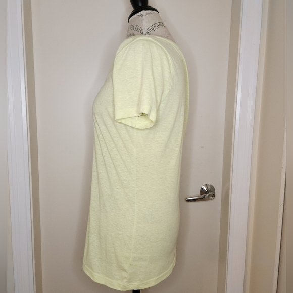 Neon yellow vneck tshirt - Picture 2 of 8